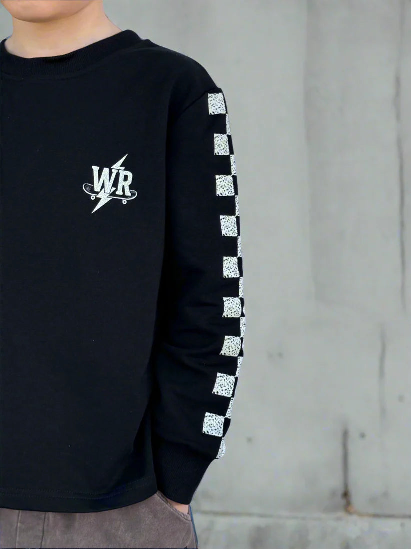 Winter and Raven - Grid Lock Long Sleeve