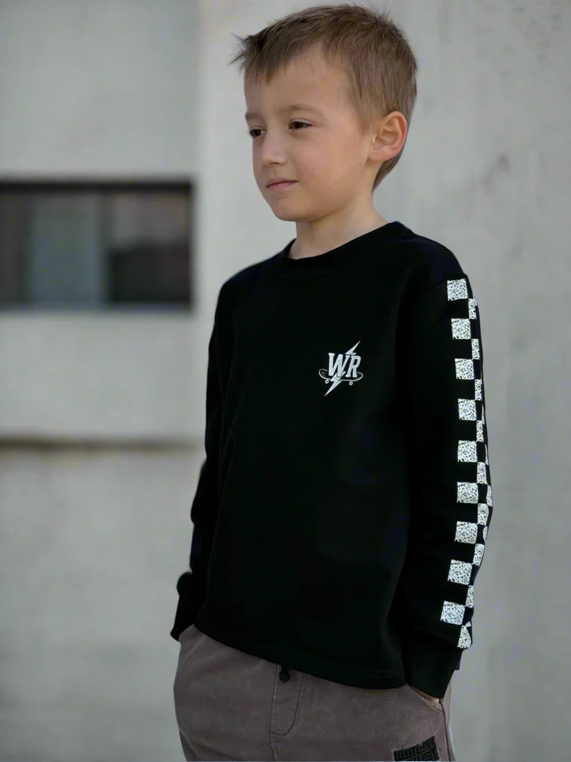 Winter and Raven - Grid Lock Long Sleeve