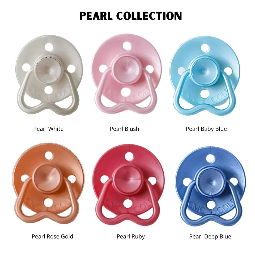 CMC GOLD - PEARL HOLD ME Dummies Twin Pack (Size 1) NB-6m (VENTED TEAT) | Multiple Options