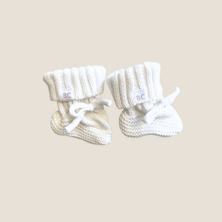 Breezy Co. - Knit Booties | Milk