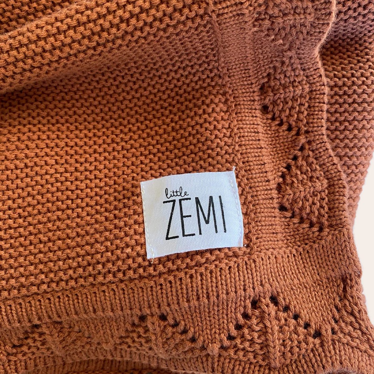 Little Zemi - Personalised Blanket | Chocolate