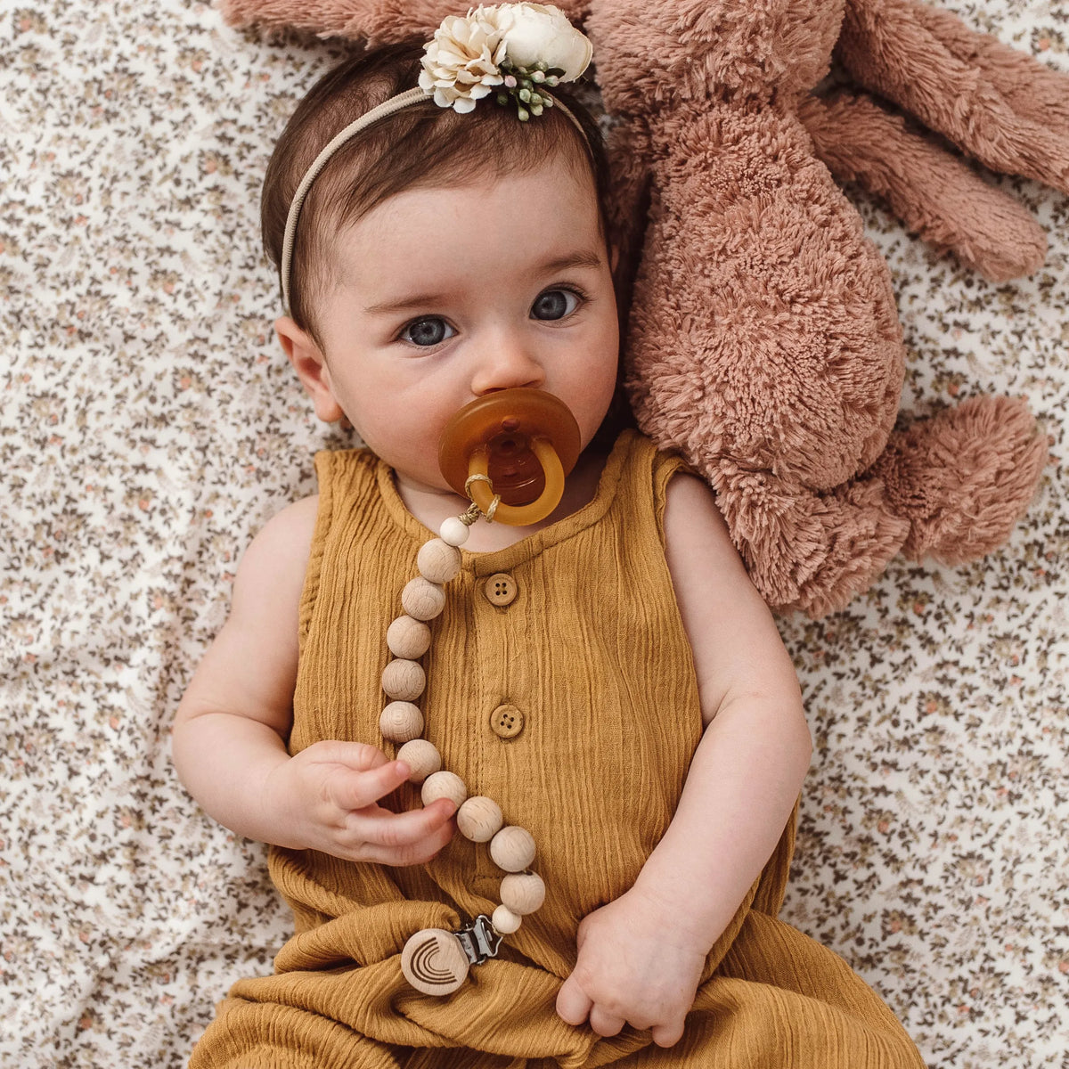 Our Little Helpers - Chunky Natural Beaded Dummy Chain | Various Colours