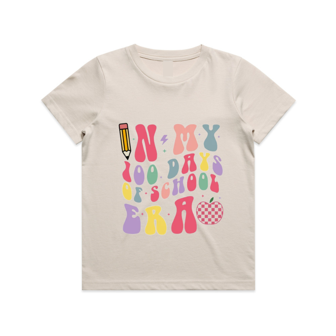 MLW By Design - 100 Days of School Retro Font Tee | 5 Colours