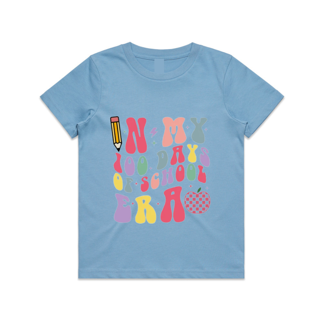 MLW By Design - 100 Days of School Retro Font Tee | 5 Colours