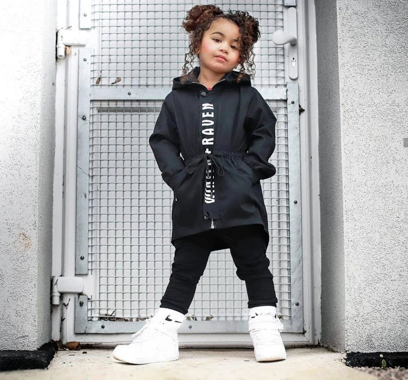 Winter and Raven - Black Anorak