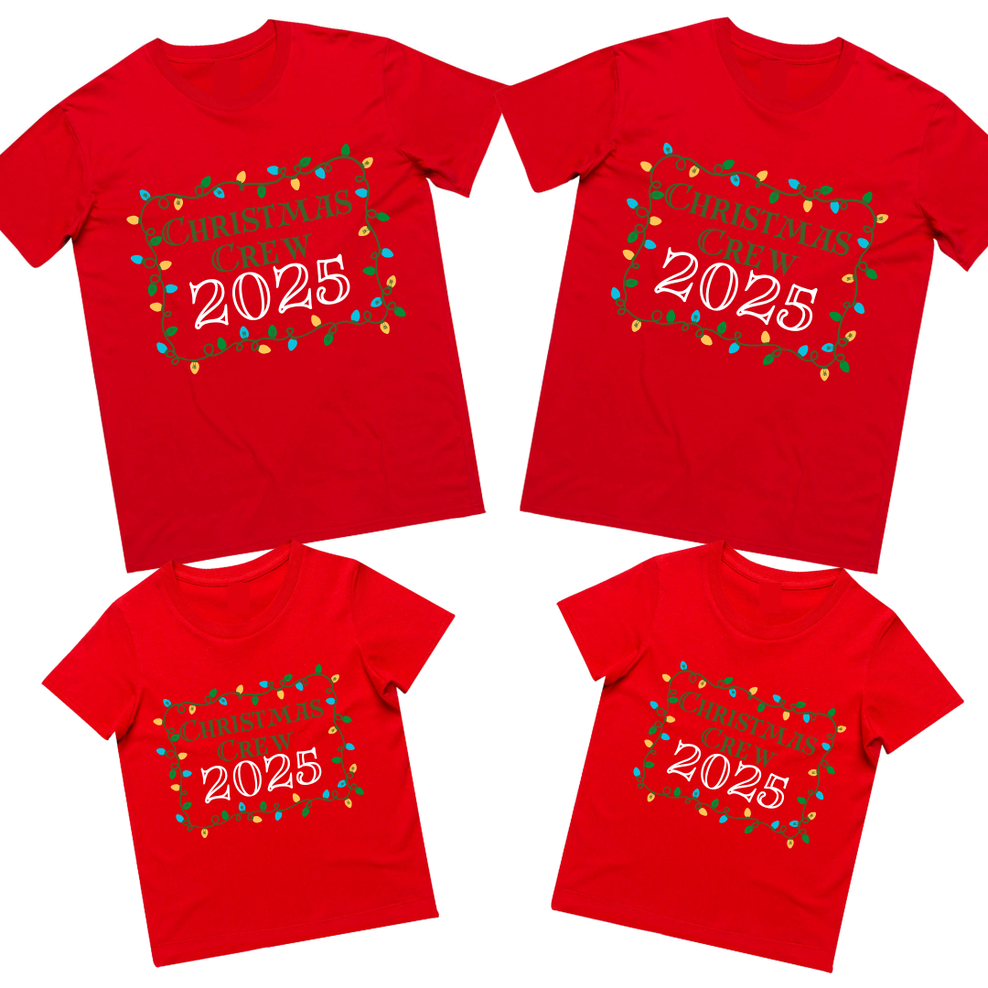 MLW By Design - Matching Christmas Crew 2025 Tees | Various Colours