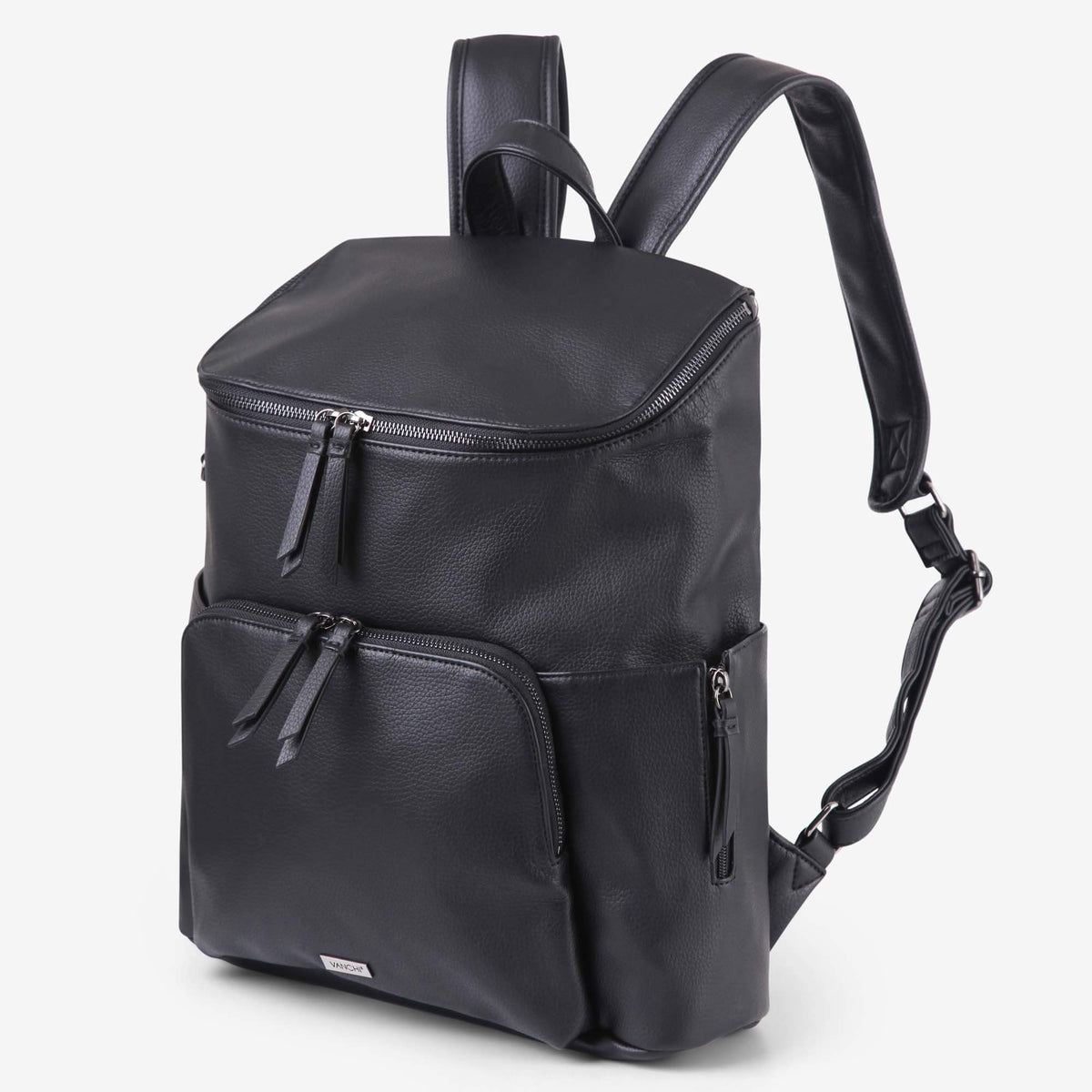 VANCHI - The Frankie Everyday Backpack Nappy Bag | Black