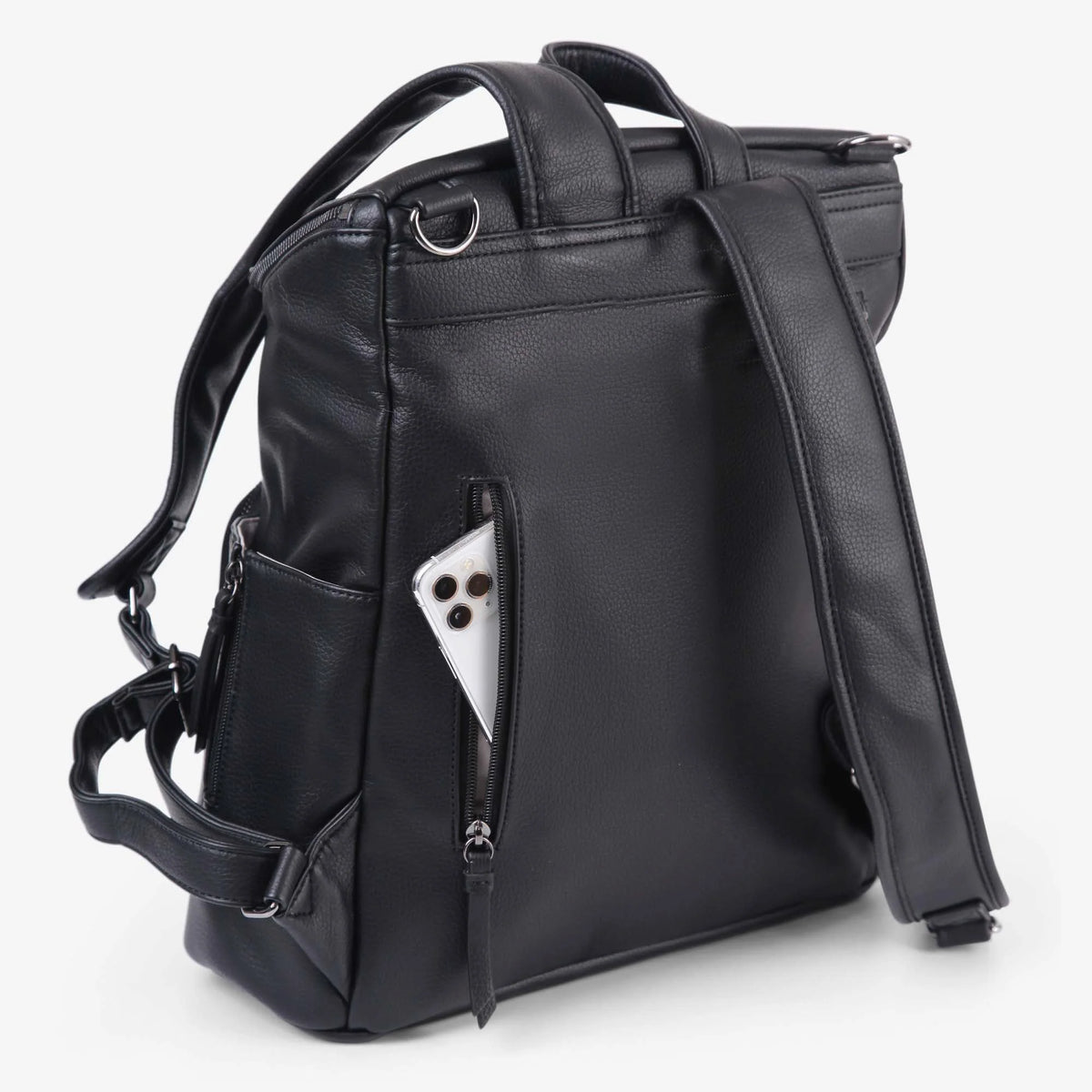 VANCHI - The Frankie Everyday Backpack Nappy Bag | Black