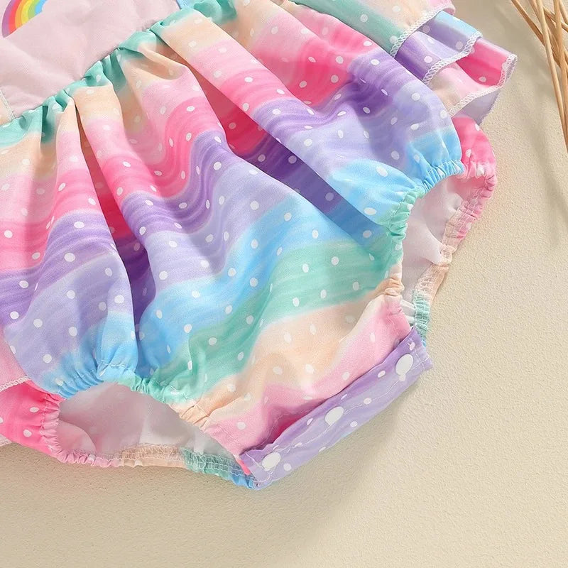 Rainbow Flutter Romper