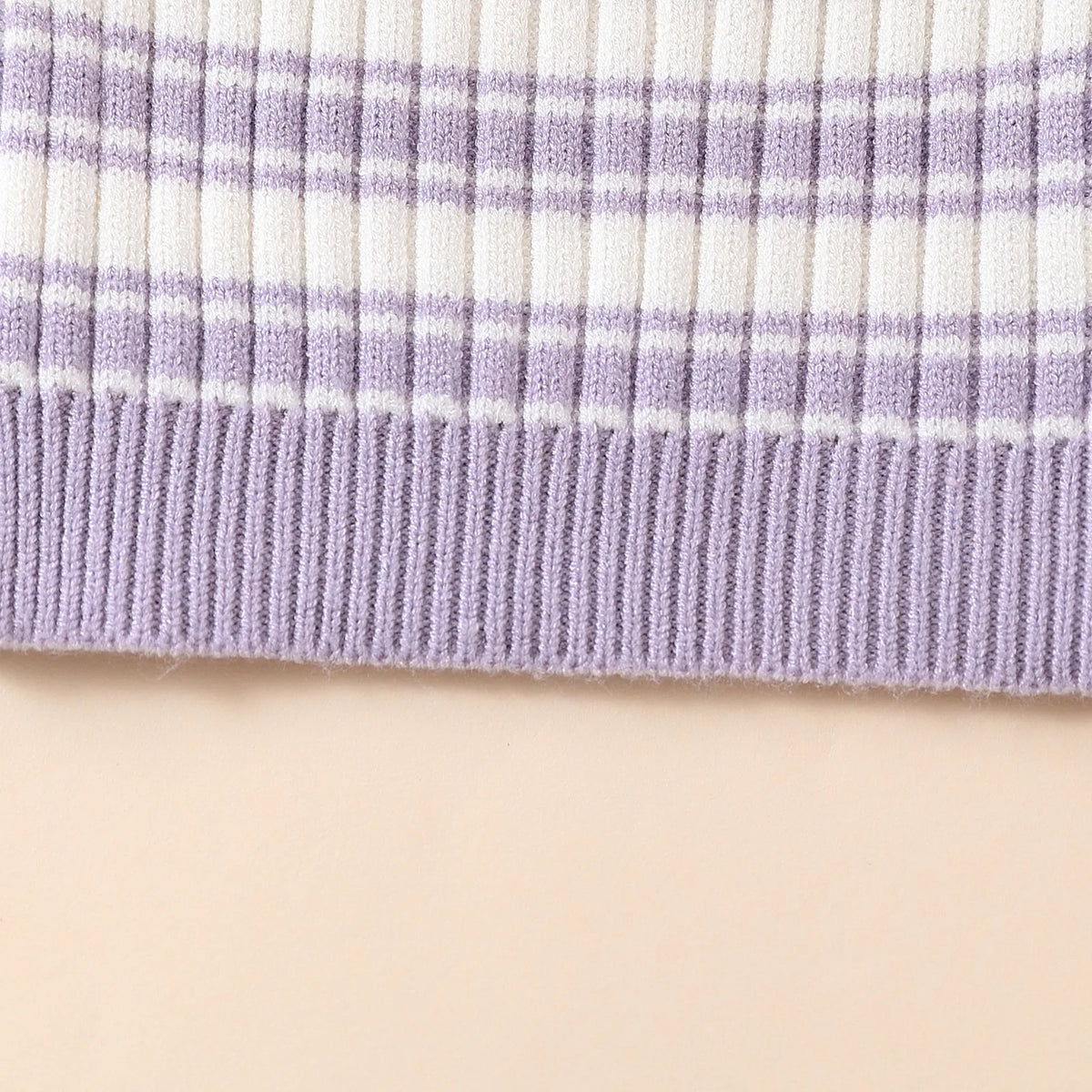 Lilac Stripes Knit Set