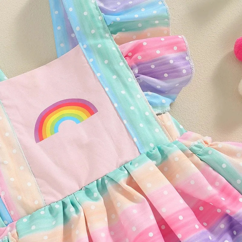 Rainbow Flutter Romper