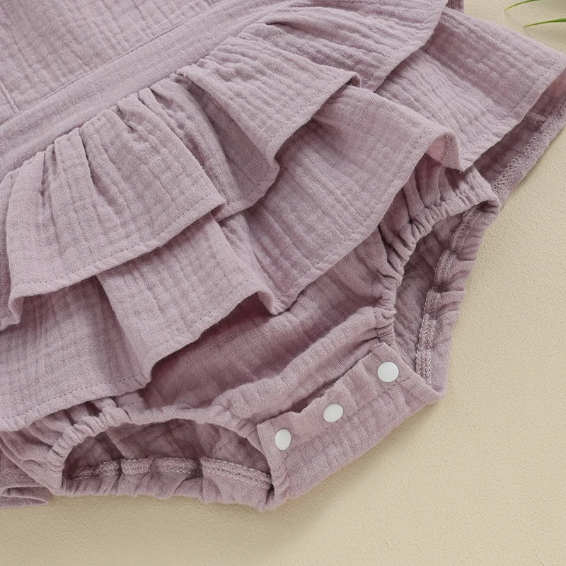 Lexia Flutter Romper & Matching Headband | 6 Colours