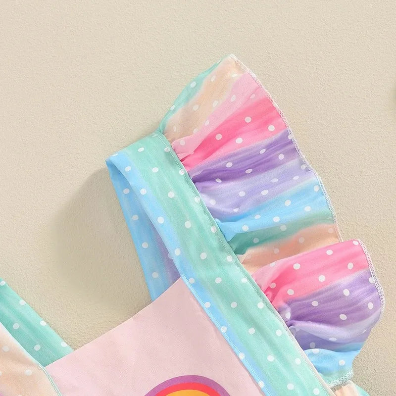 Rainbow Flutter Romper