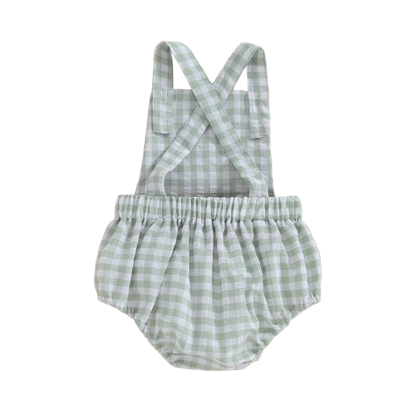 Gingham Cross Back Romper | 4 Colours