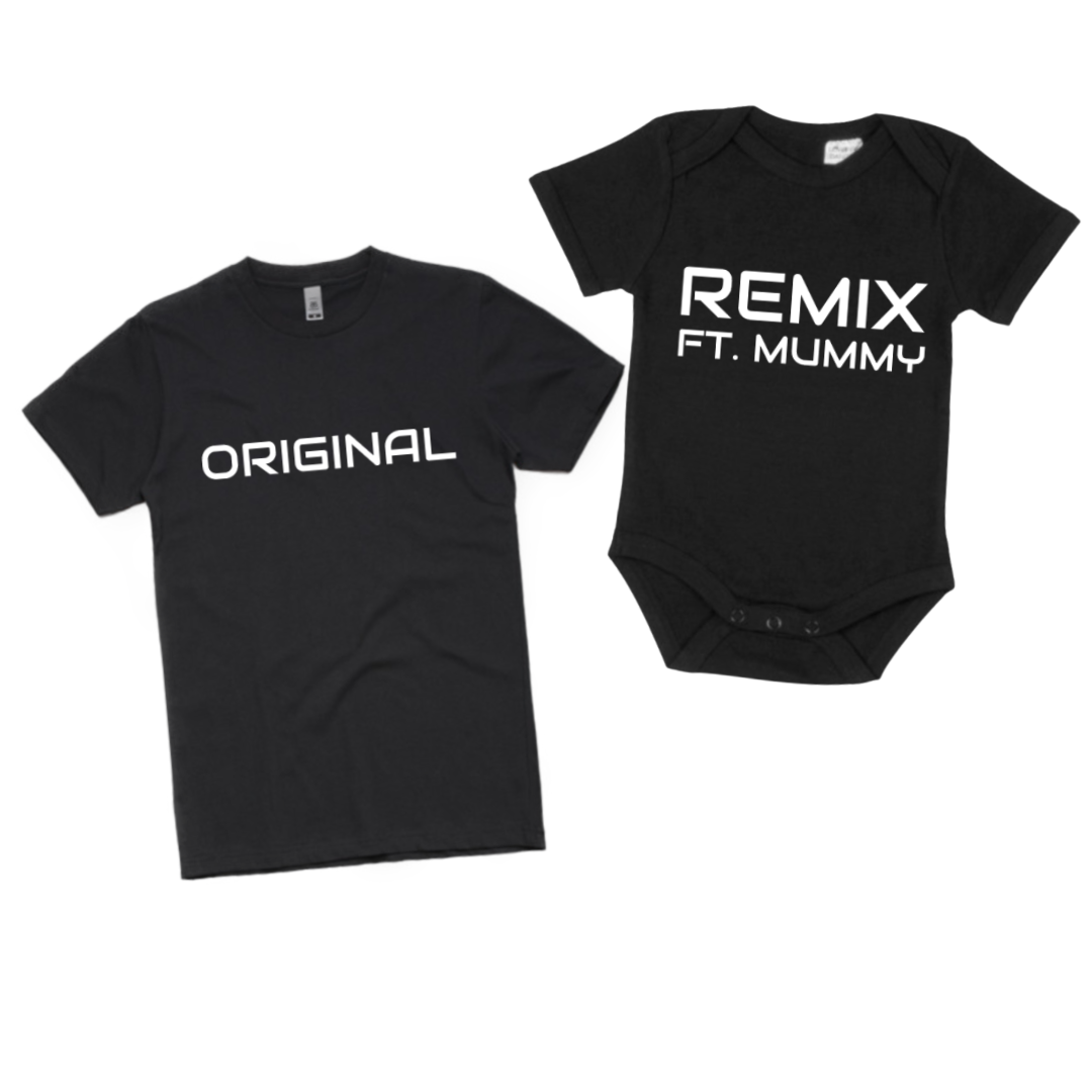 The Dad Squad - Original/Remix Adult T-Shirt & Baby Onesie Set *CLEARANCE*