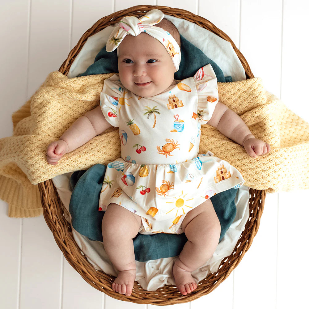 Snuggle Hunny Kids - Organic Dress | Beach Fun