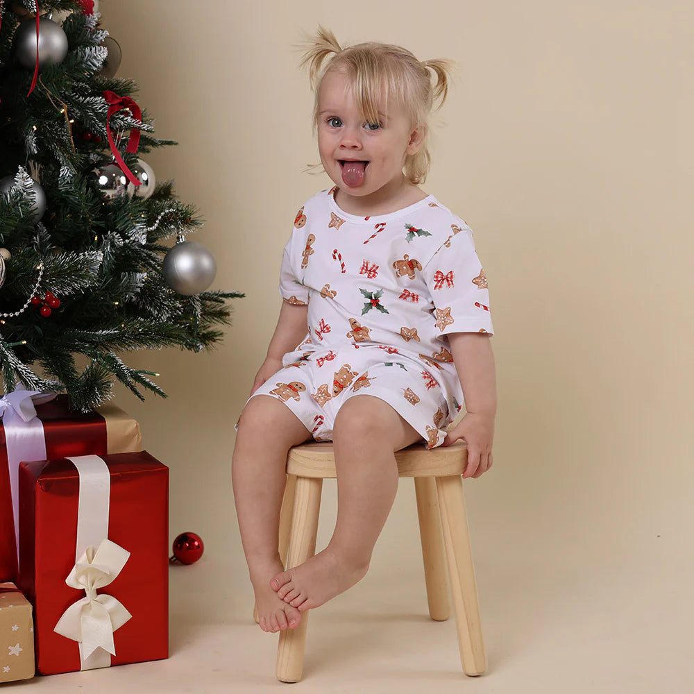 Snuggle Hunny Kids - Gingerbread Organic Kids PJ Set