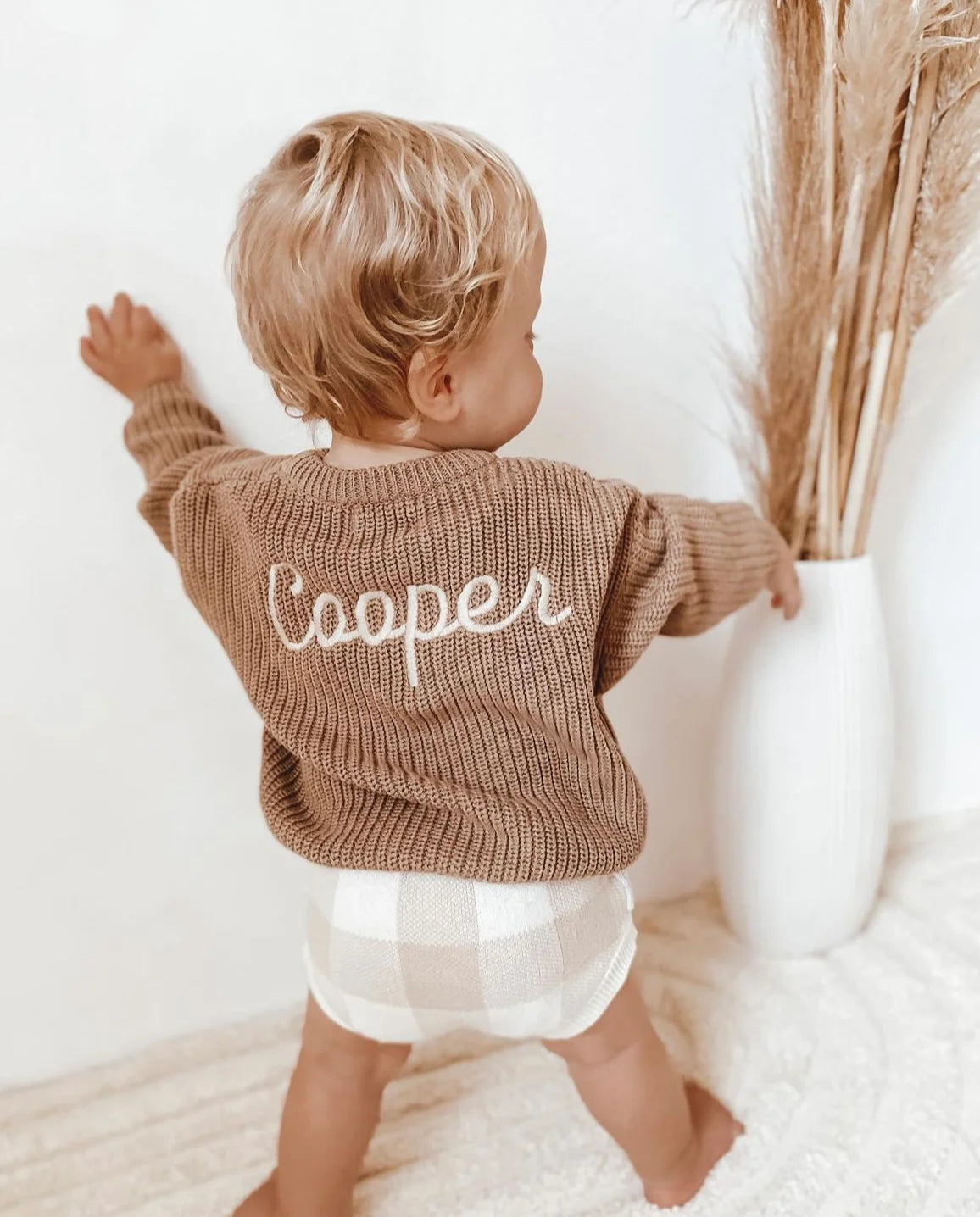 Little Zemi - Personalised Knit Jumper | Caramel