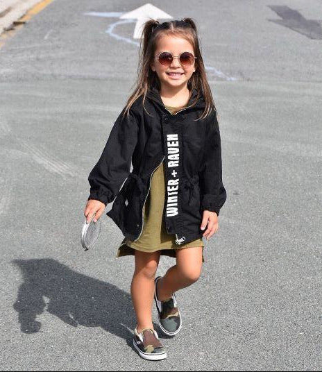 Winter and Raven - Black Anorak