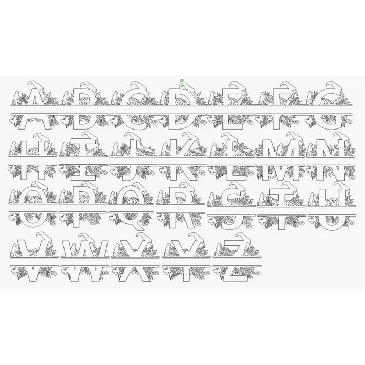 Timber Tinkers - Jungle Letter Name