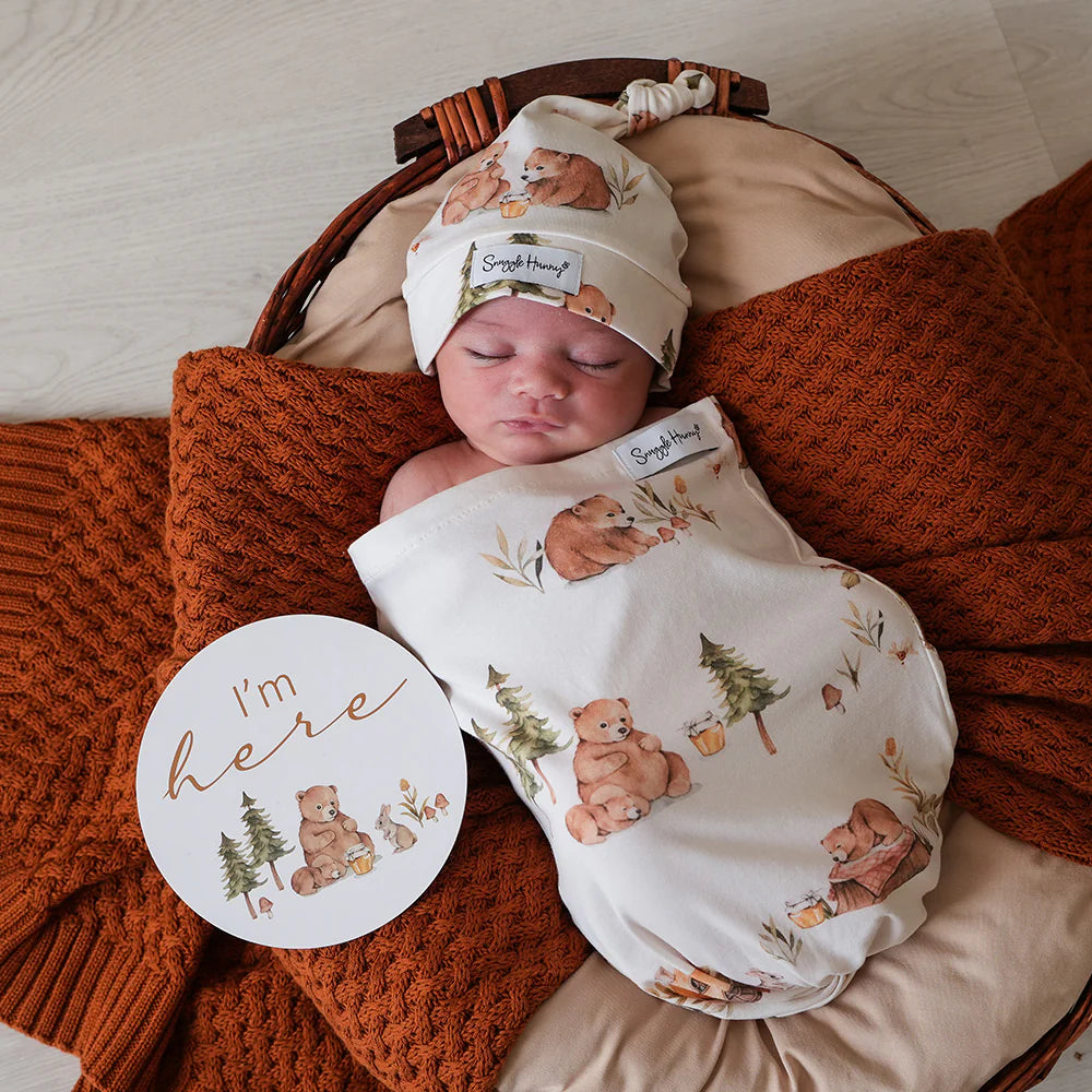 Snuggle Hunny Kids - Reversible Milestone Cards | Bears & Bronze