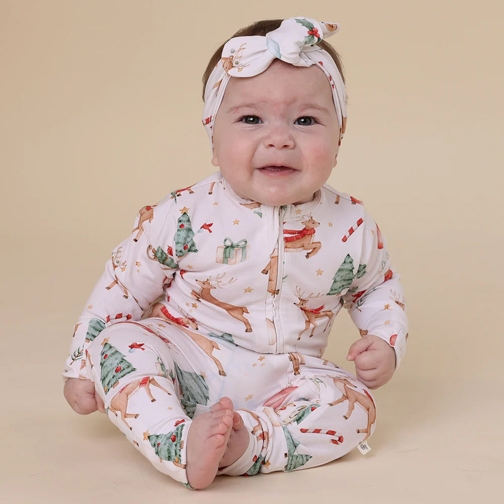 Snuggle Hunny Kids - Prancer & Friends Organic Snugglesuit Convertible Romper