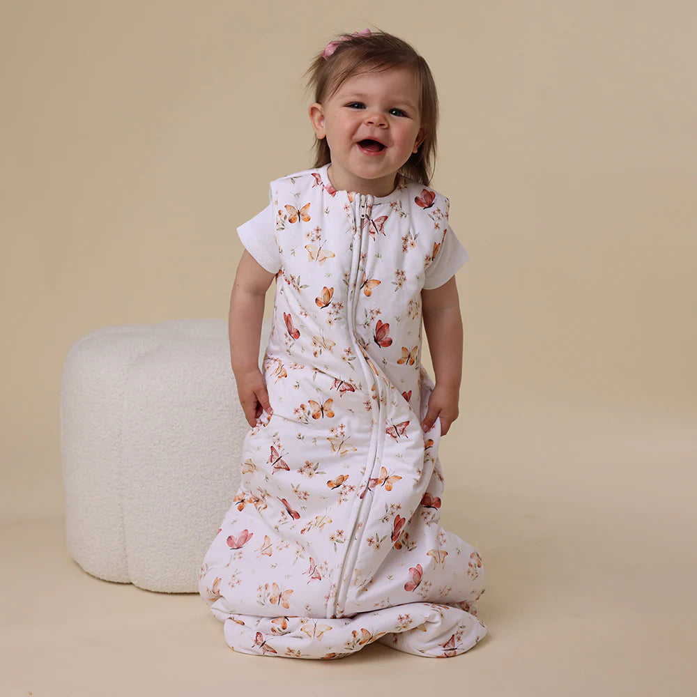 Snuggle Hunny Kids- 2.5 TOG Organic Sleeping Bag | Butterfly