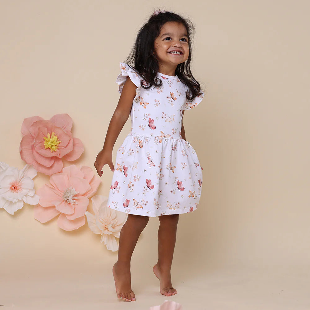 Snuggle Hunny Kids - Organic Dress | Butterfly