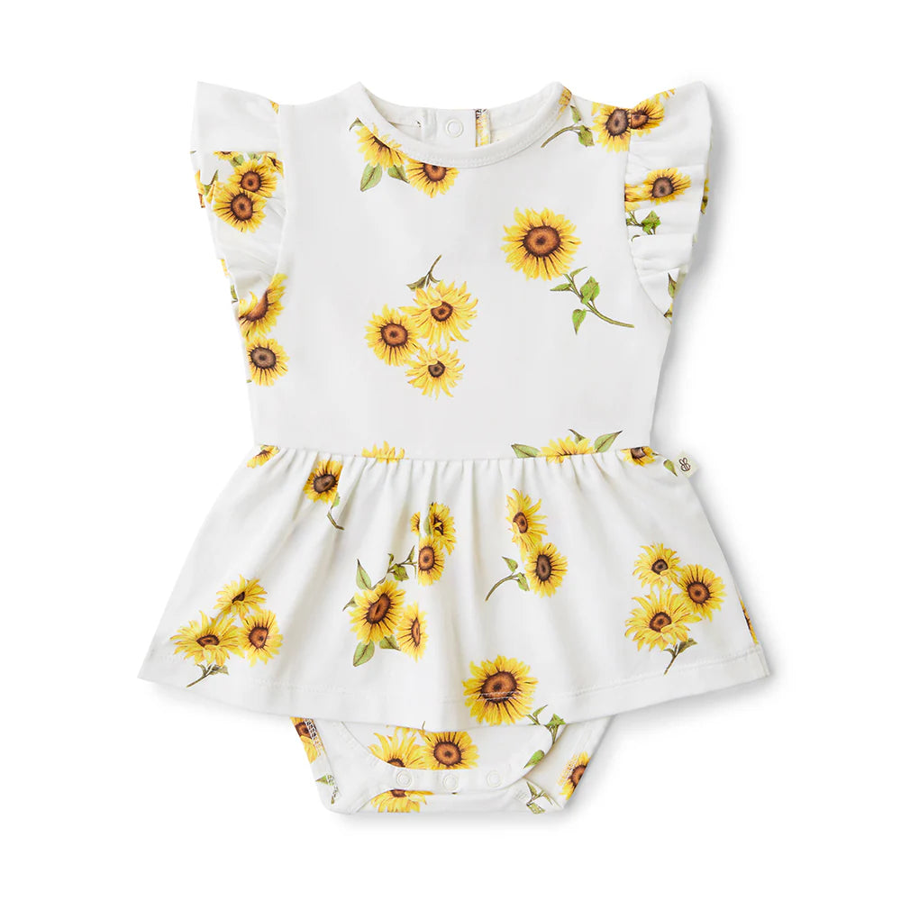 Snuggle Hunny Kids - Organic Dress | Sunflower