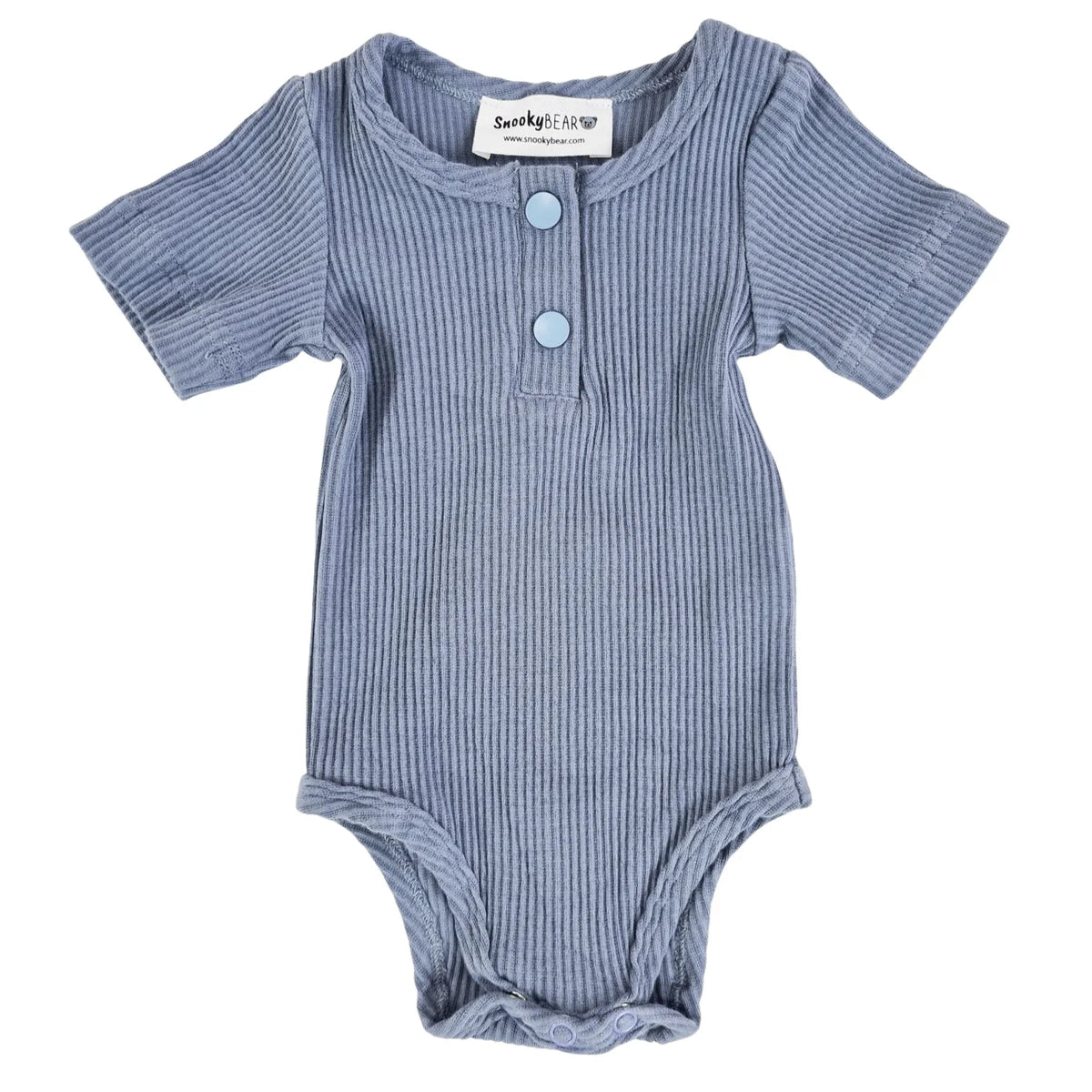 Snooky Bear - Short Sleeve Bodysuit | Blue