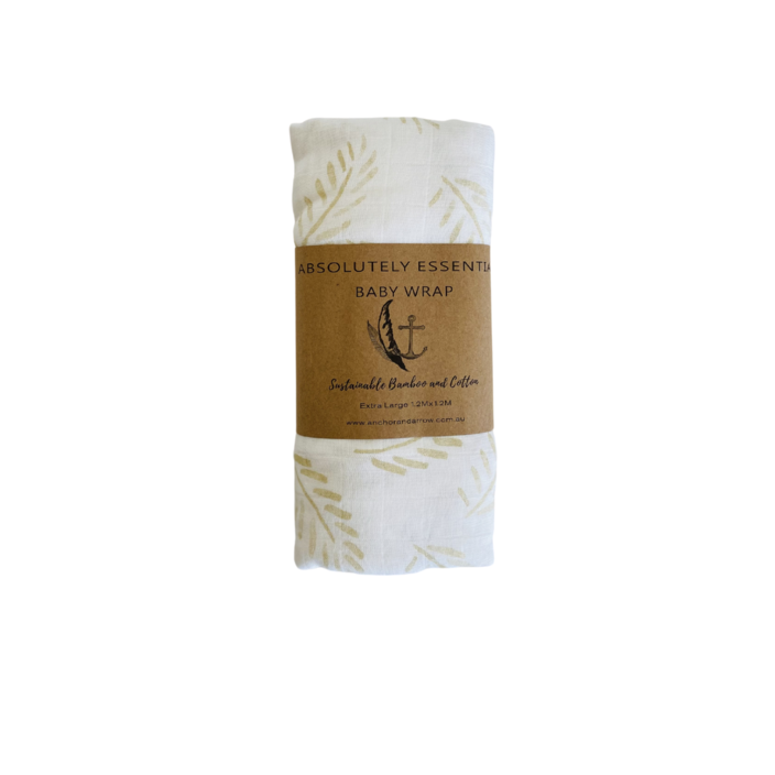 Anchor & Arrow - Organic Baby Swaddle | Gold Fern