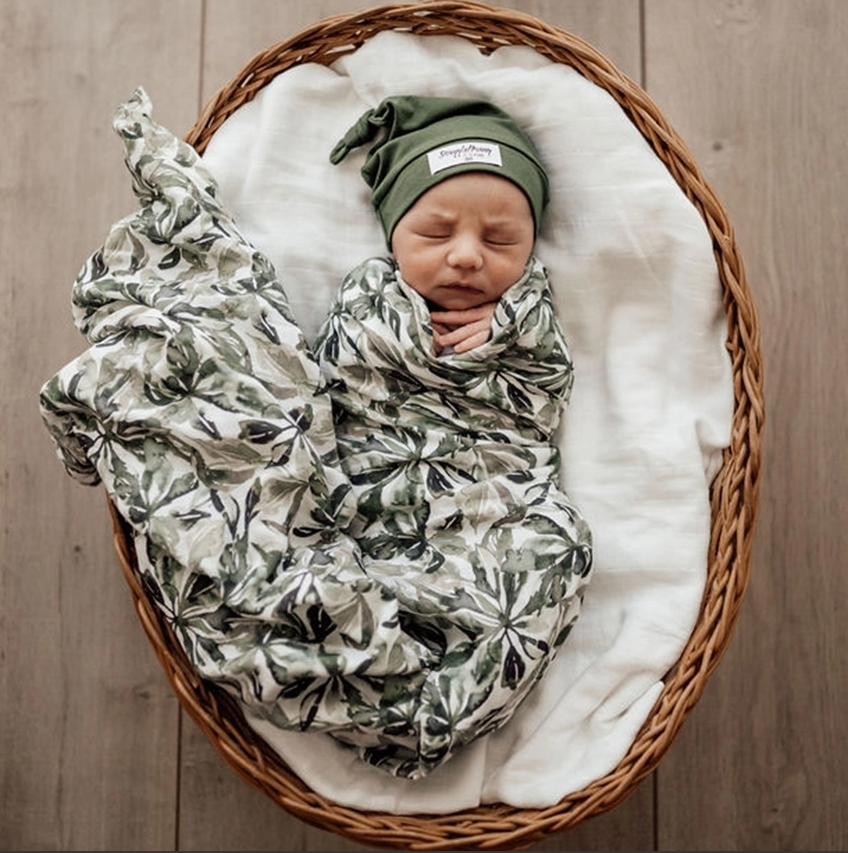 Snuggle Hunny Kids - Organic Muslin Wrap | Evergreen