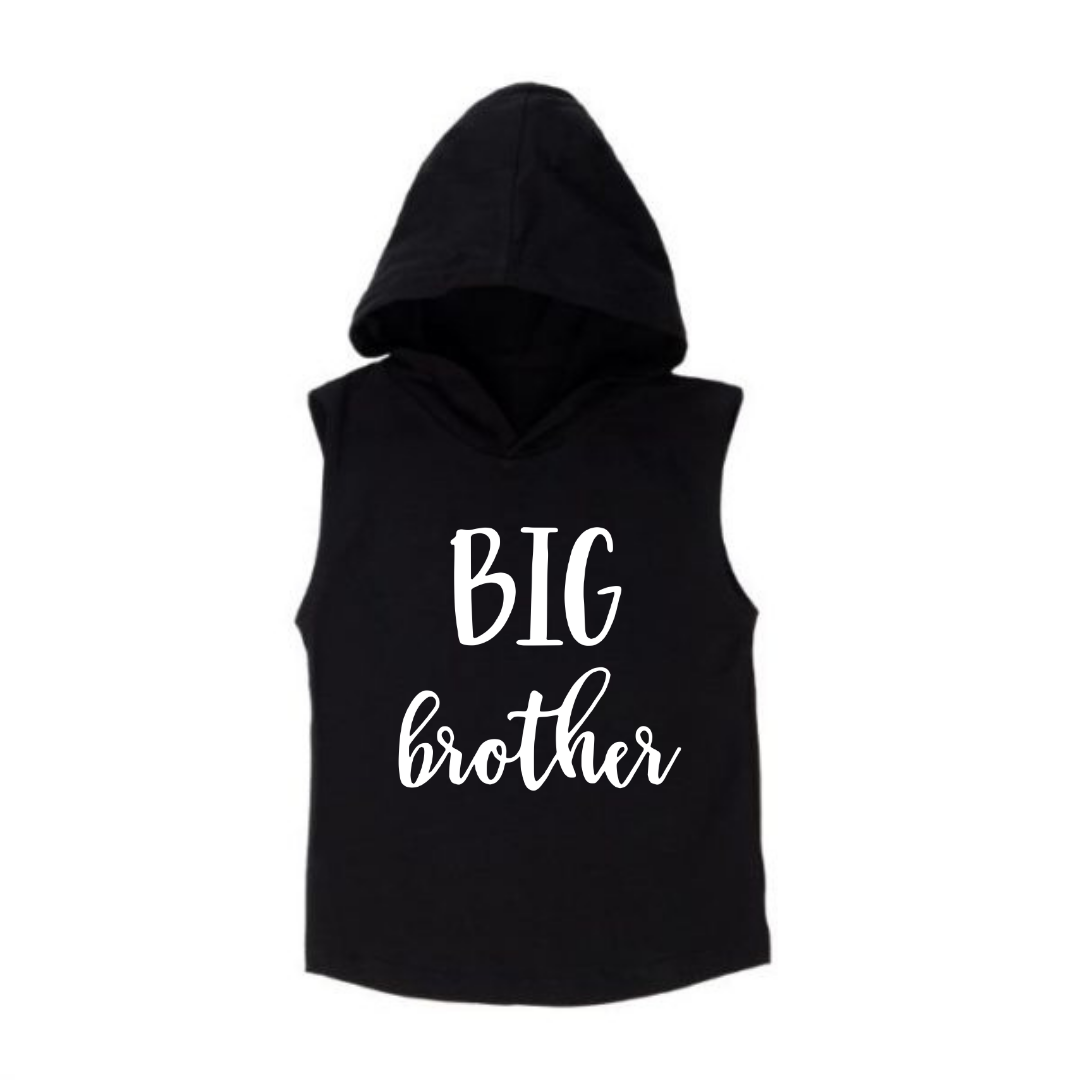 MLW By Design - Big Brother Black Sleeveless Hoodie