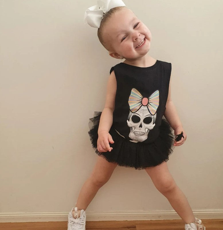 MLW By Design - Candy Skull Tank | White or Black