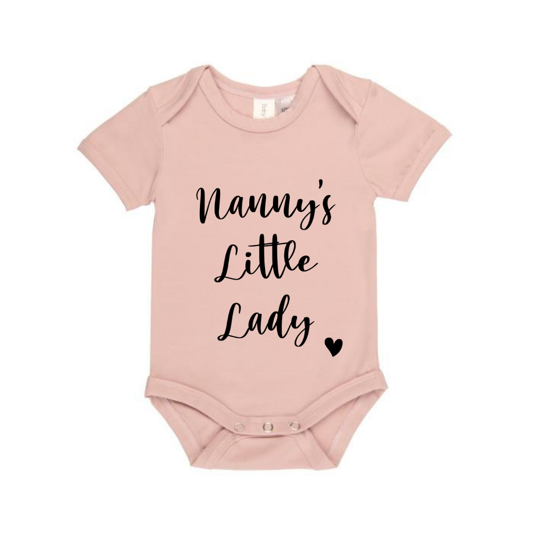MLW By Design - Nanny's Little Lady Bodysuit | Various Colours