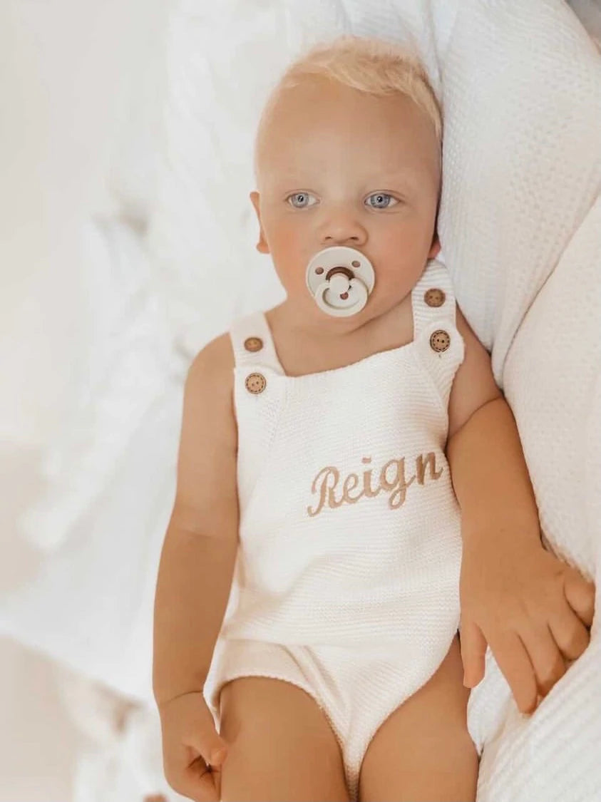 Little Zemi - Personalised Romper | White
