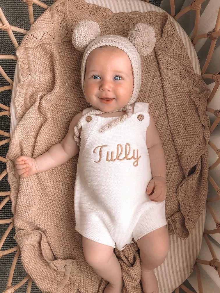 Little Zemi - Personalised Romper | White