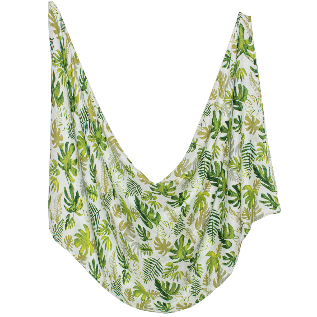Tinker Tot Baby - Bamboo Cotton Swaddle – Rainforest Leaves