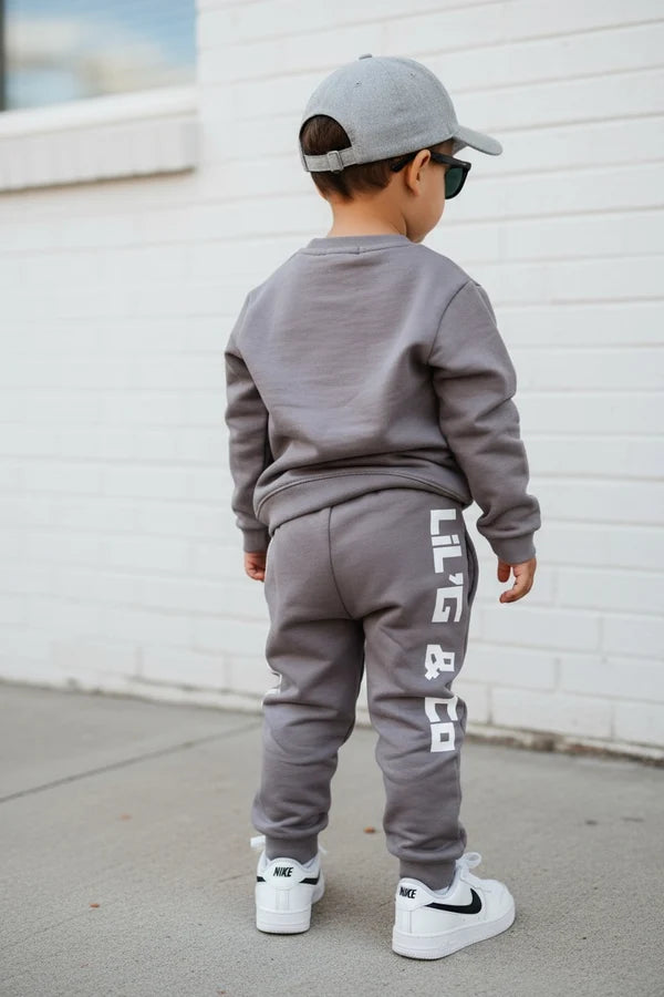 LiL'G & Co. - R&B Vibes Track Pant | Charcoal