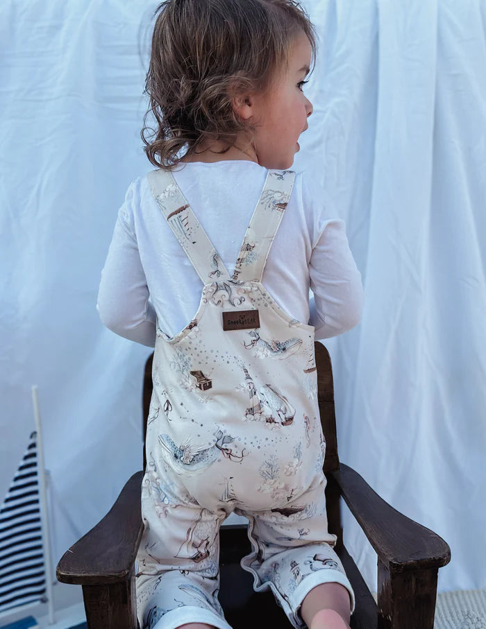 Snooky Bear - Long Overalls | Arctic Ocean