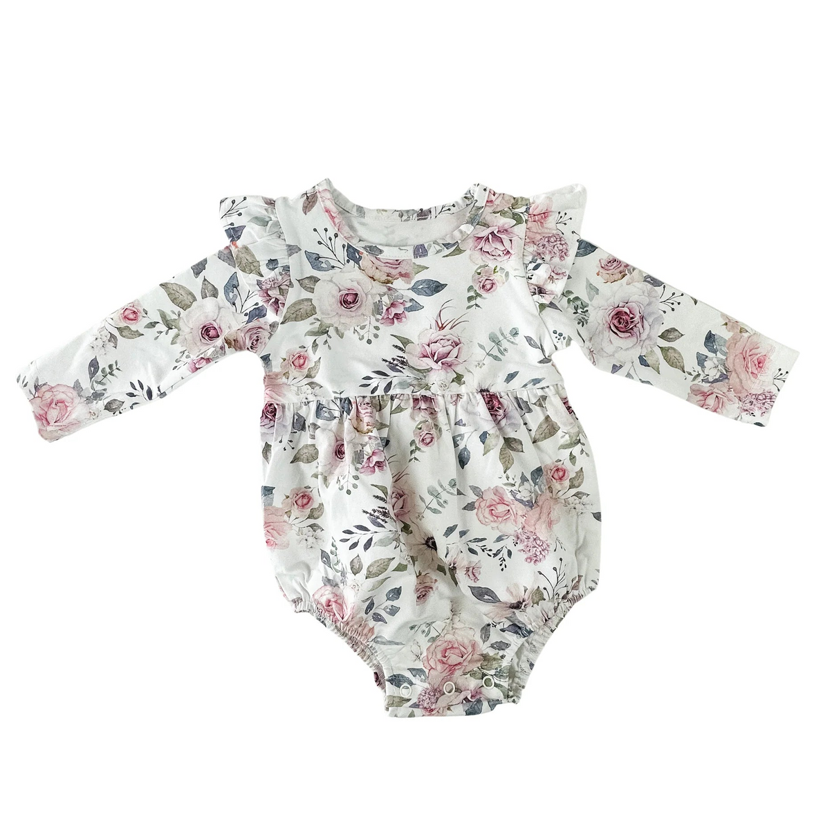 Snooky Bear - Bubble Romper | Floral Sky