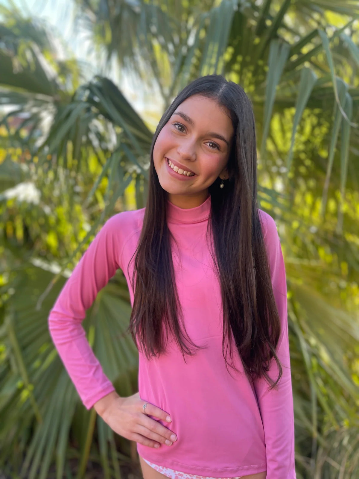 Kicky Swim - Rashguard Top | Malibu Pink