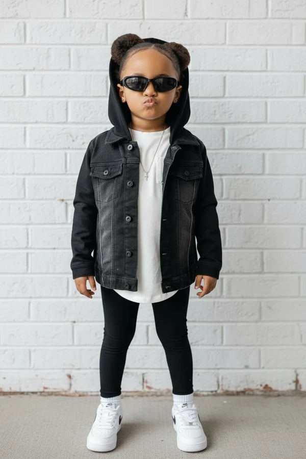 LiL'G & Co. - Stretch Denim Jacket | Black