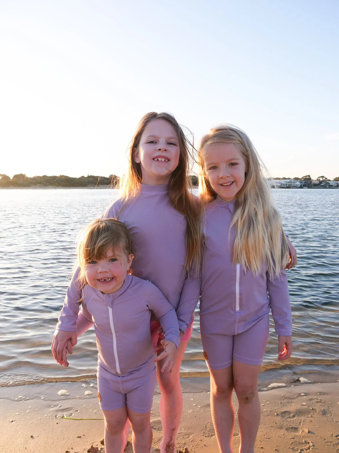 Kicky Swim - One Piece Rashguard Suit | Lavender