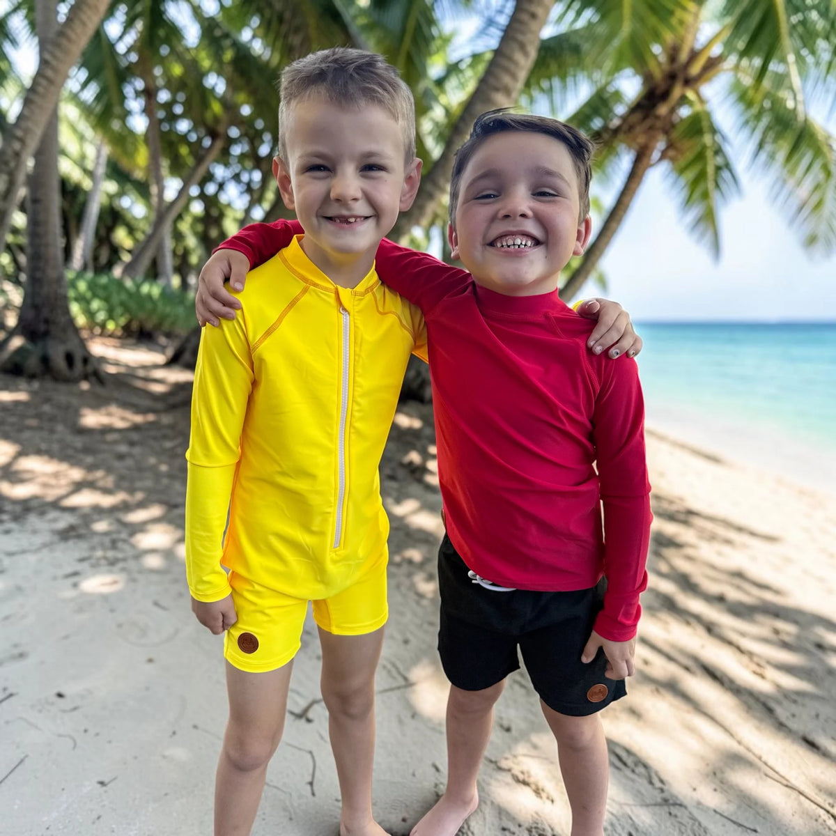 Kicky Swim - One Piece Rashguard Suit | Spotto Yellow