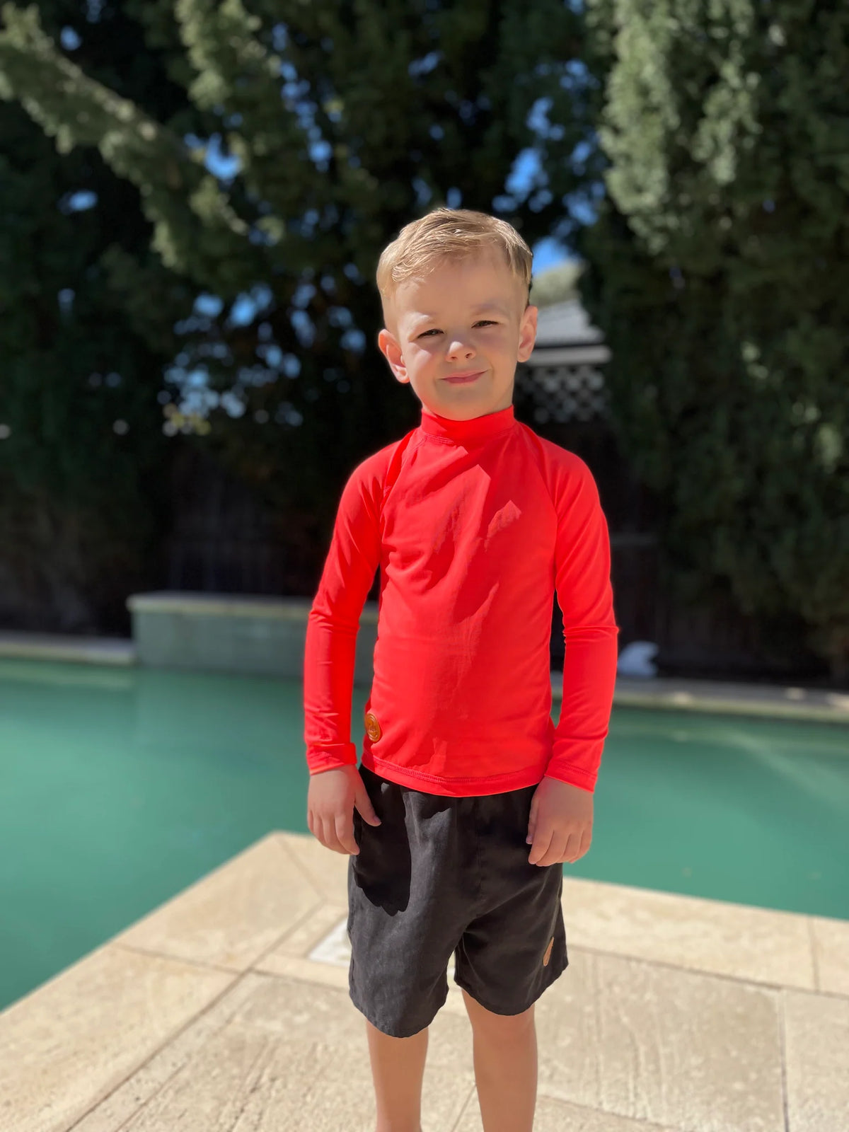 Kicky Swim - Rashguard Top | Flaming Orange