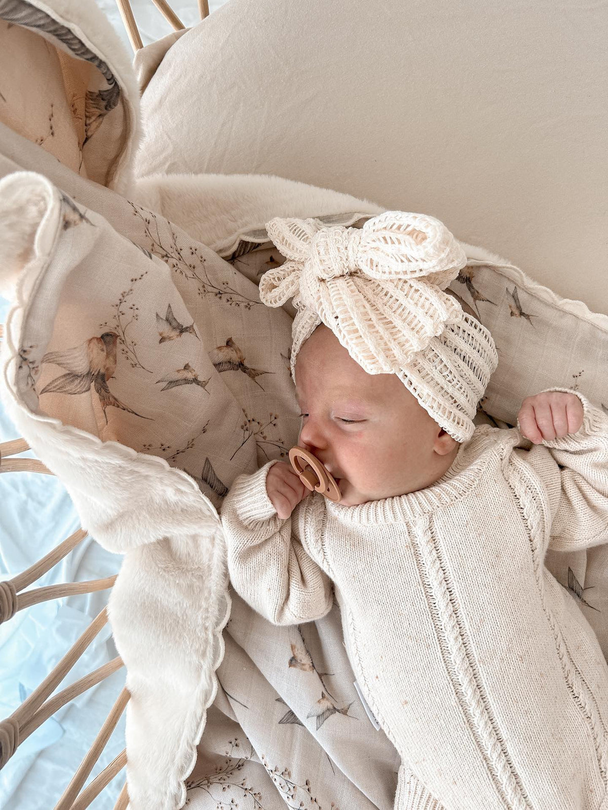 Pop Ya Tot - Fur Lined Cot Blanket | Nightingale