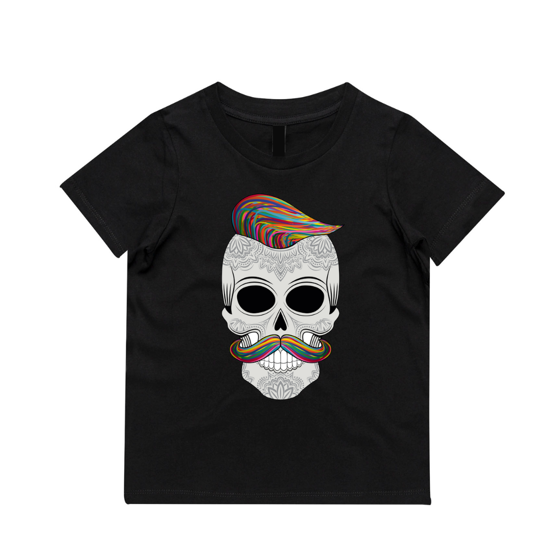 Skull t shirt hipster hotsell