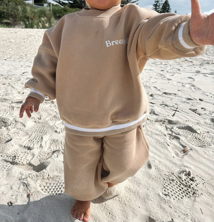 Breezy Co. - Fleece Tracksuit | Latte
