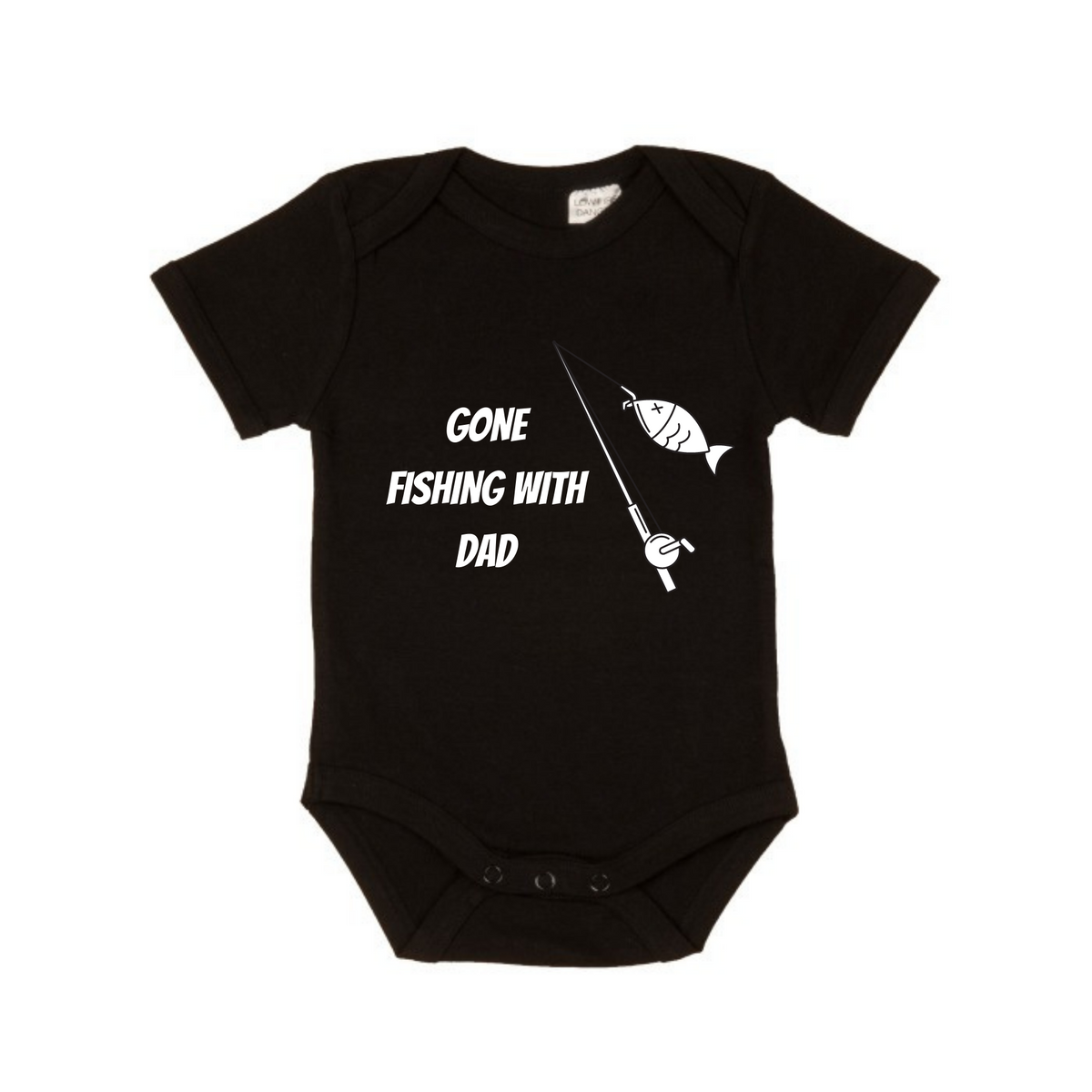 MLW By Design - Gone Fishing with Dad Bodysuit Black (CLEARANCE)